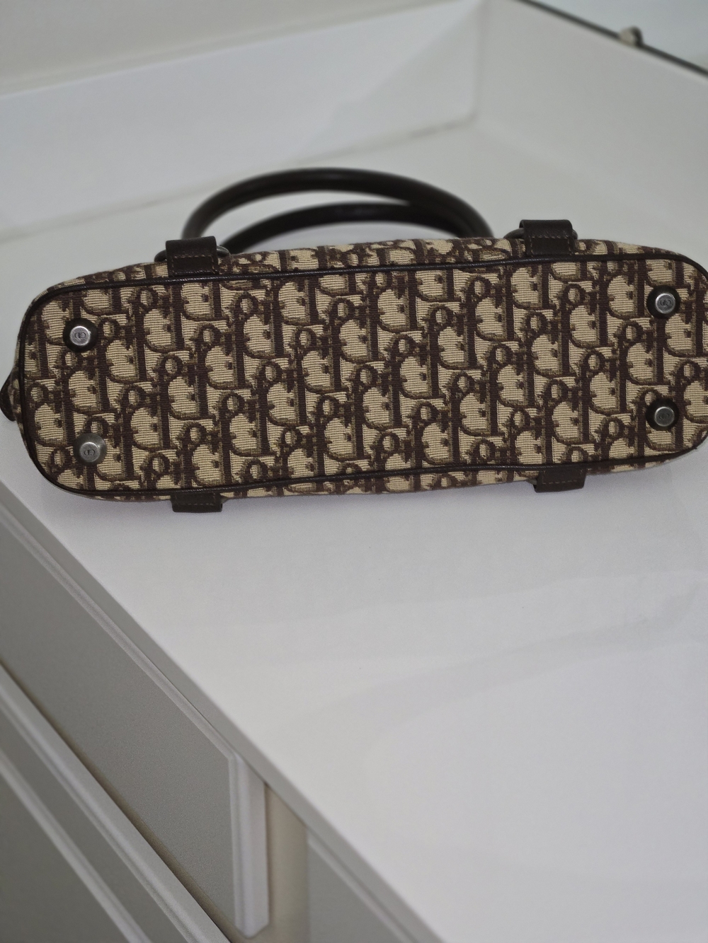 Dior Brown Monogram Tote Bag - Picture 3 of 16
